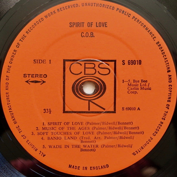 C.O.B. – Spirit Of Love LP vinyl record, image 4 of 7
