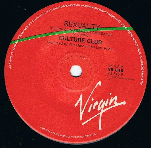 Culture Club – Move Away 7" vinyl record, image 2 of 4