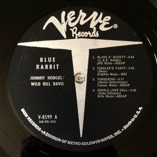 Johnny Hodges, Wild Bill Davis – Blue Rabbit LP vinyl record, image 3 of 4