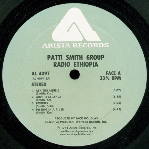 Patti Smith Group – Radio Ethiopia LP vinyl record, image 3 of 5