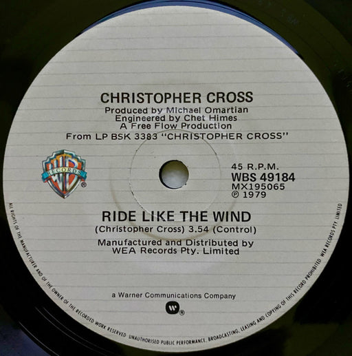 Christopher Cross – Ride Like The Wind