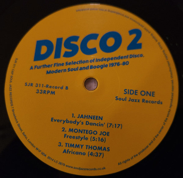 Various – Disco 2 (A Further Fine Selection Of Independent Disco, Modern Soul & Boogie 1976-80) (Record B) (2x12") 12" vinyl record, image 5 of 8