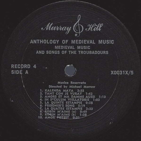 Various – Anthology Of Medieval Music (5xLP) LP vinyl record, image 9 of 10