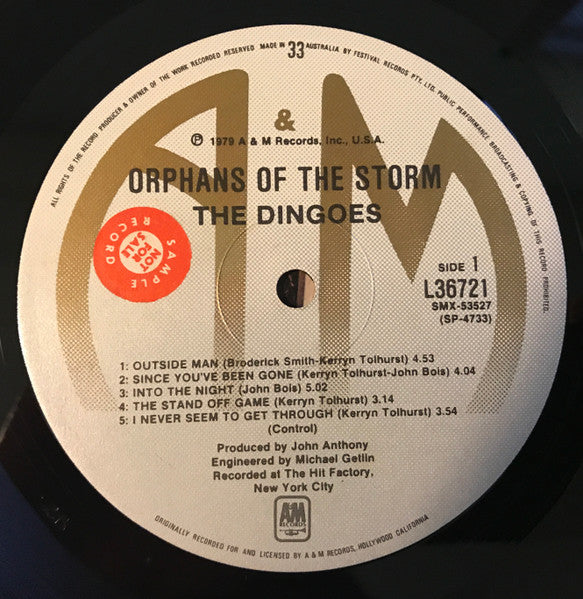 The Dingoes – Orphans Of The Storm LP vinyl record, image 3 of 4