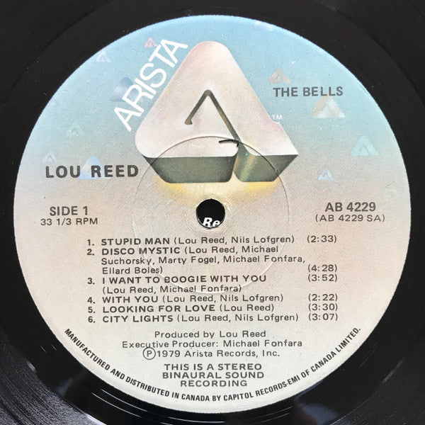 Lou Reed – The Bells (VG+/VG+) LP, CA 1979 | Dutch Vinyl