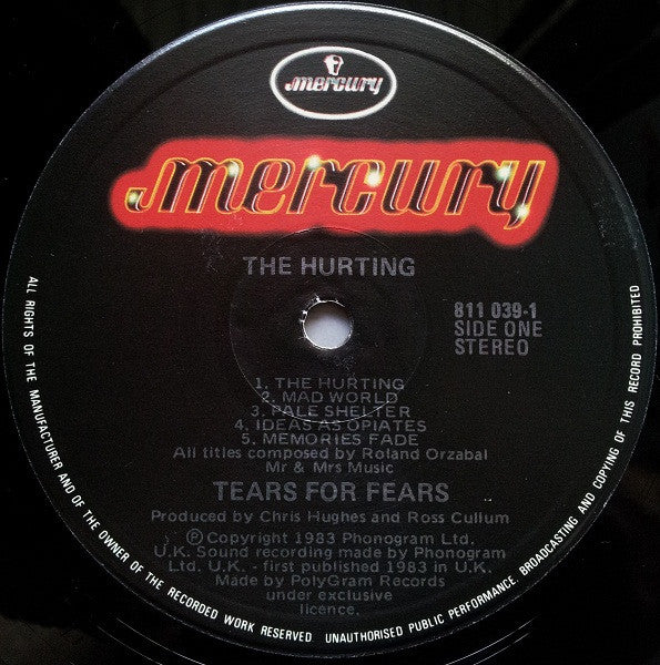 Tears For Fears – The Hurting LP vinyl record, image 3 of 6