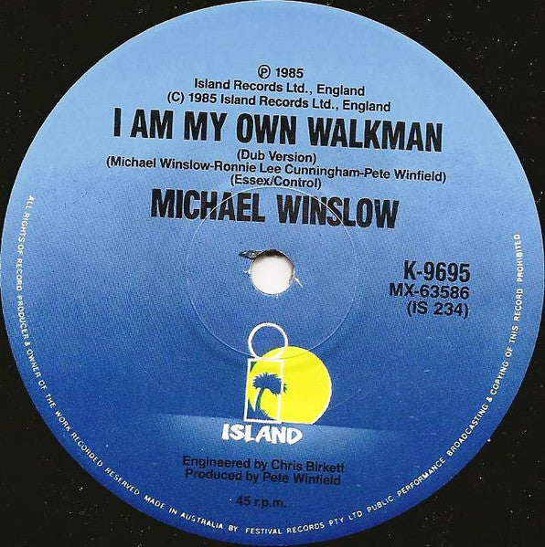 Michael Winslow – I Am My Own Walkman 7" vinyl record, image 4 of 4