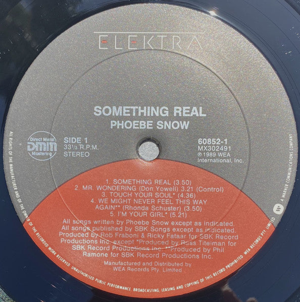 Phoebe Snow – Something Real LP vinyl record, image 3 of 6