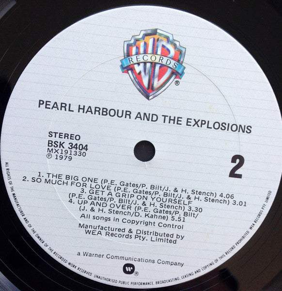 Pearl Harbor And The Explosions – Pearl Harbor And The Explosions LP vinyl record, image 4 of 4