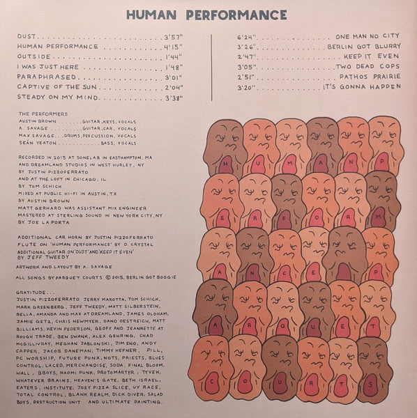 Parquet Courts – Human Performance LP vinyl record, image 8 of 8