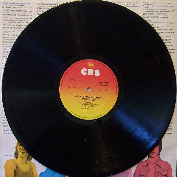 Ian Hunter – All American Alien Boy LP vinyl record, image 3 of 7