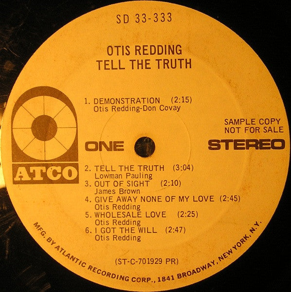 Otis Redding – Tell The Truth LP vinyl record, image 4 of 5