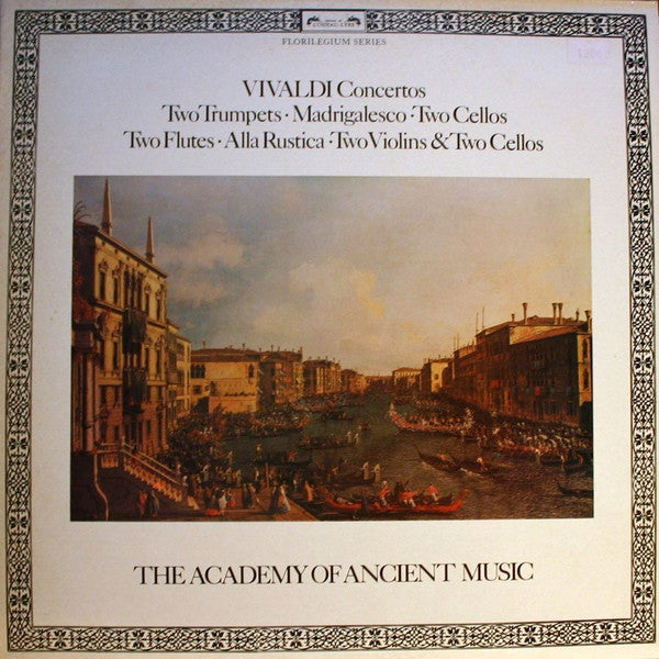 Antonio Vivaldi, Christopher Hogwood, The Academy Of Ancient Music – Concertos: Two Trumpets, Madrigalesco, Two Cellos, Two Flutes, Alla Rustica, Two Violins & Two Cellos LP vinyl record, image 1 of 4