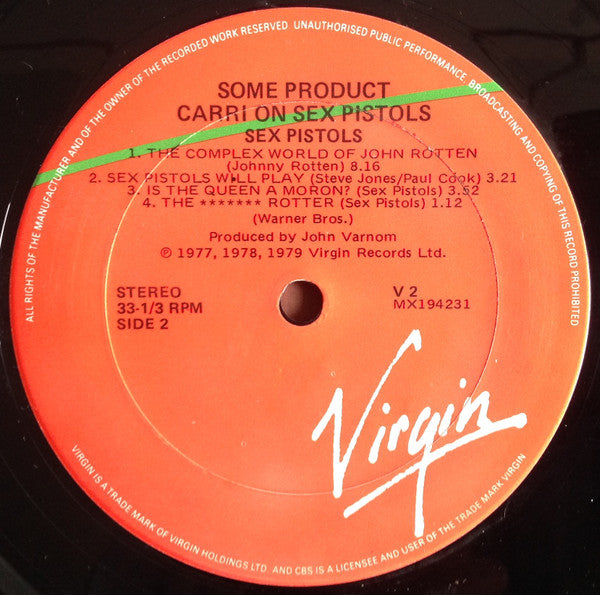 Sex Pistols – Some Product - Carri On Sex Pistols LP vinyl record, image 4 of 4