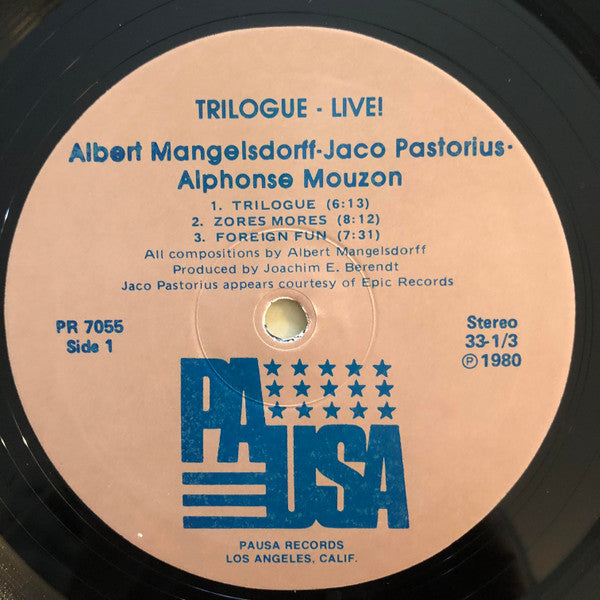Trilogue – Live At The Berlin Jazz Days LP vinyl record, image 3 of 4