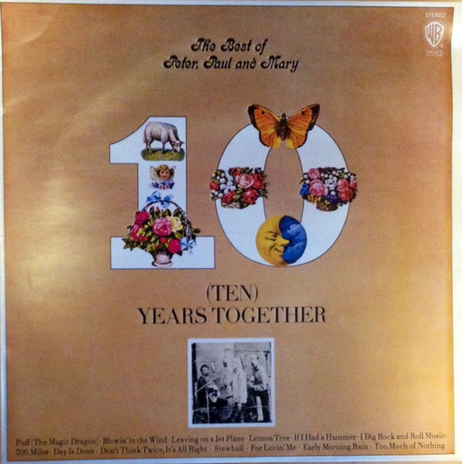 Peter, Paul & Mary – The Best Of Peter, Paul And Mary (Ten) Years Together LP vinyl record, image 1 of 4
