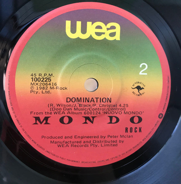 Mondo Rock – The Queen And Me 7" vinyl record, image 4 of 4