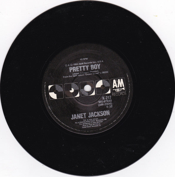 Janet Jackson – Let's Wait Awhile 7" vinyl record, image 2 of 2