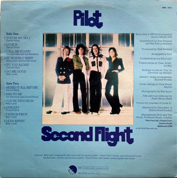 Pilot – Second Flight LP vinyl record, image 2 of 8