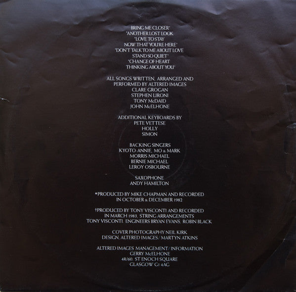 Altered Images – Bite LP vinyl record, image 5 of 6