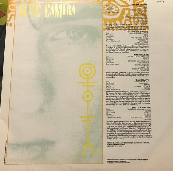 Aztec Camera – Backwards And Forwards 12" vinyl record, image 3 of 4