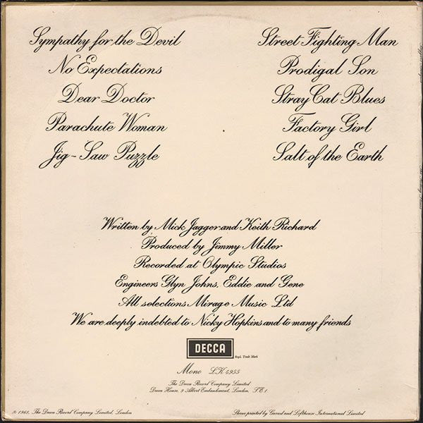 The Rolling Stones – Beggars Banquet LP vinyl record, image 3 of 5
