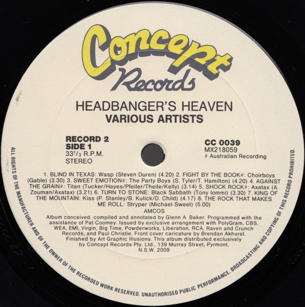 Various – Headbanger's Heaven (2xLP) LP vinyl record, image 5 of 7