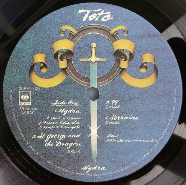 Toto – Hydra LP vinyl record, image 5 of 10