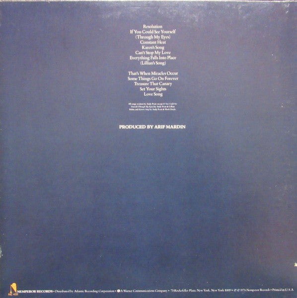 Andy Pratt – Resolution LP vinyl record, image 2 of 6