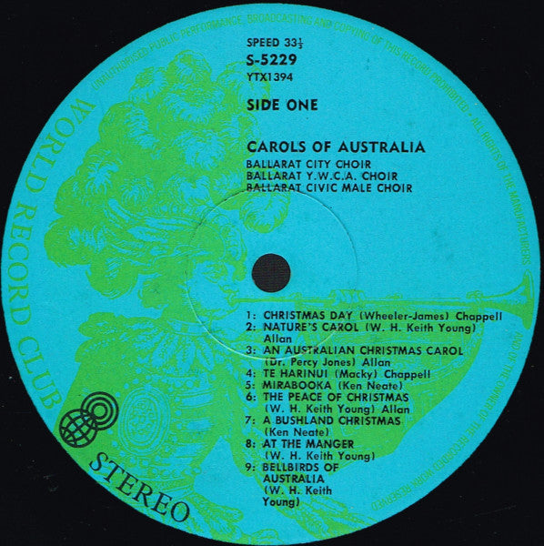 Various – Christmas Carols Of Australia LP vinyl record, image 3 of 6
