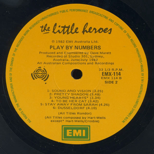 Little Heroes – Play By Numbers LP vinyl record, image 4 of 6