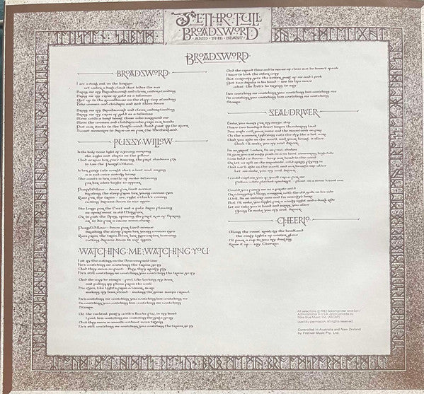 Jethro Tull – The Broadsword And The Beast LP vinyl record, image 4 of 6