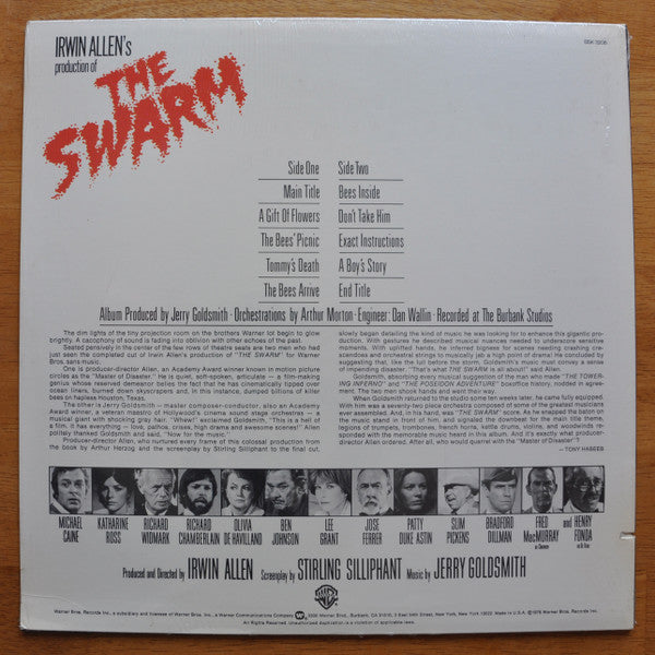 Jerry Goldsmith – The Swarm (Original Motion Picture Soundtrack) LP vinyl record, image 2 of 4