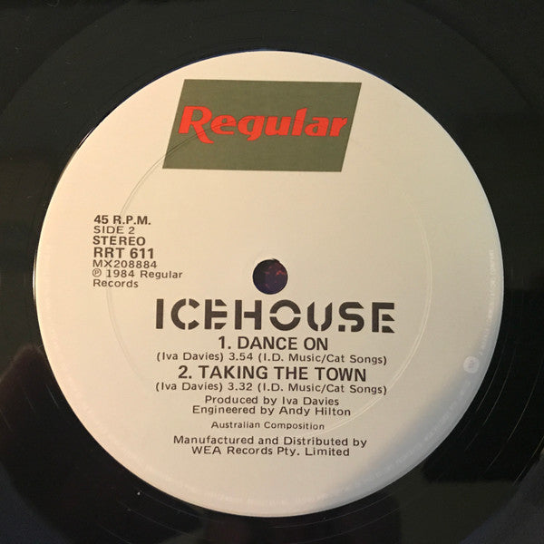 Icehouse – Taking The Town 12" vinyl record, image 4 of 4
