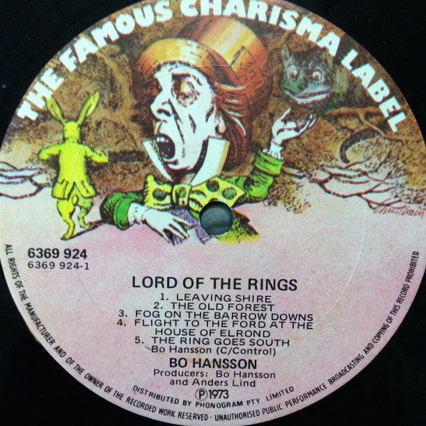 Bo Hansson – Music Inspired By Lord Of The Rings LP vinyl record, image 4 of 5