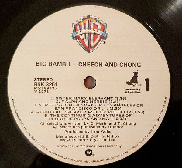 Cheech & Chong – Big Bambú LP vinyl record, image 4 of 5