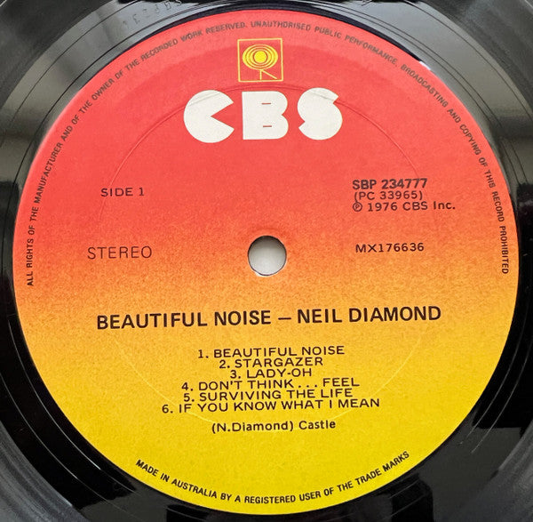 Neil Diamond – Beautiful Noise LP vinyl record, image 5 of 8