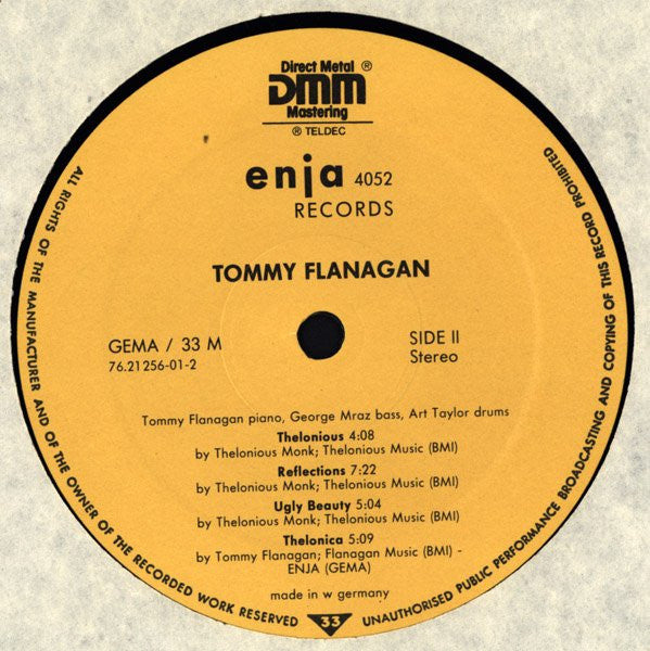 Tommy Flanagan – Thelonica LP vinyl record, image 4 of 4