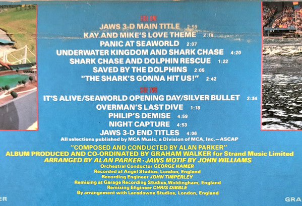 Alan Parker – Jaws 3-D - Music From The Original Motion Picture Soundtrack LP vinyl record, image 6 of 8