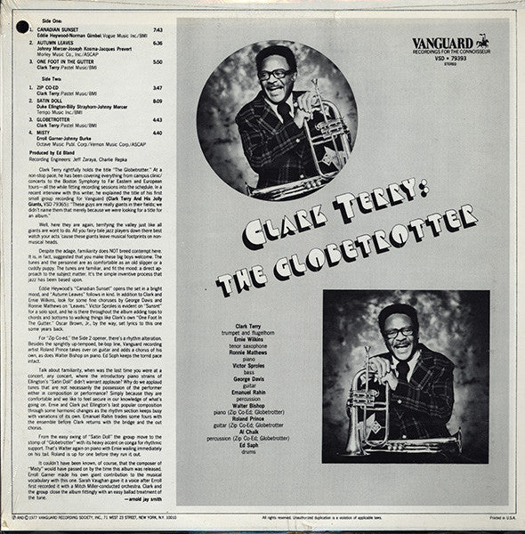 Clark Terry – The Globetrotter LP vinyl record, image 3 of 5