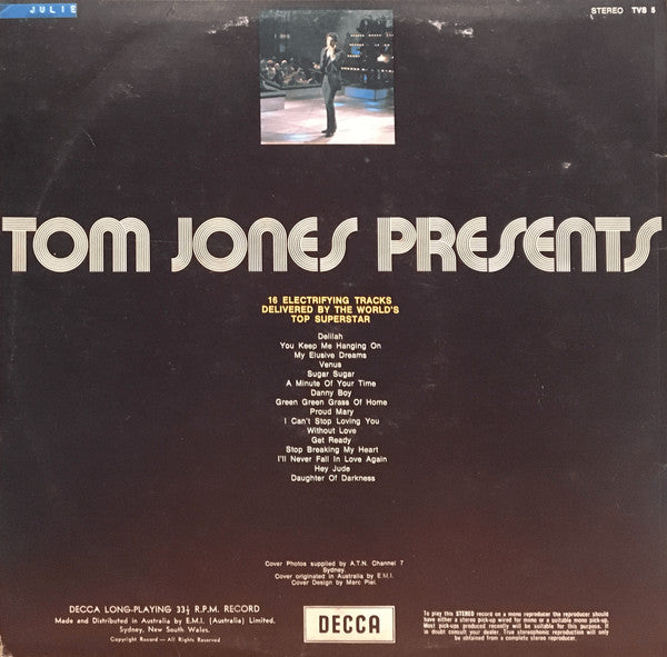 Tom Jones – Tom Jones Presents... LP vinyl record, image 2 of 4