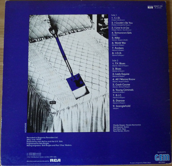 UK Subs – Another Kind Of Blues LP vinyl record, image 2 of 6
