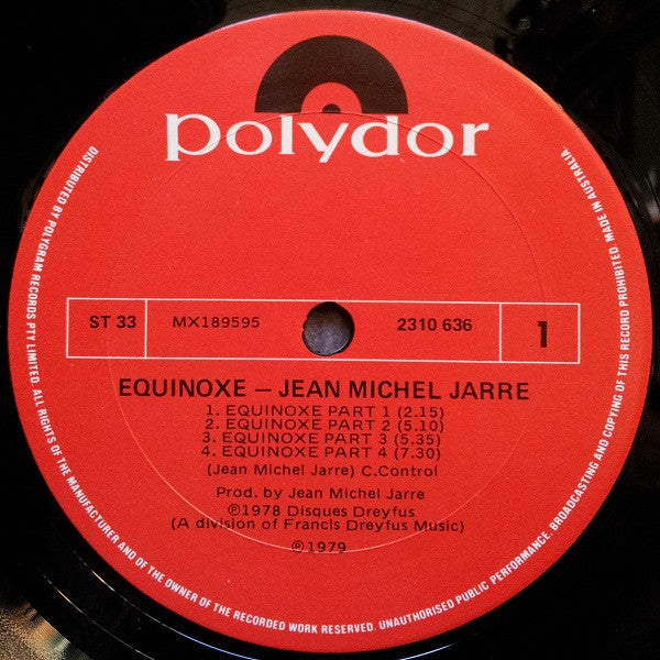 Jean-Michel Jarre – Equinoxe LP vinyl record, image 4 of 5