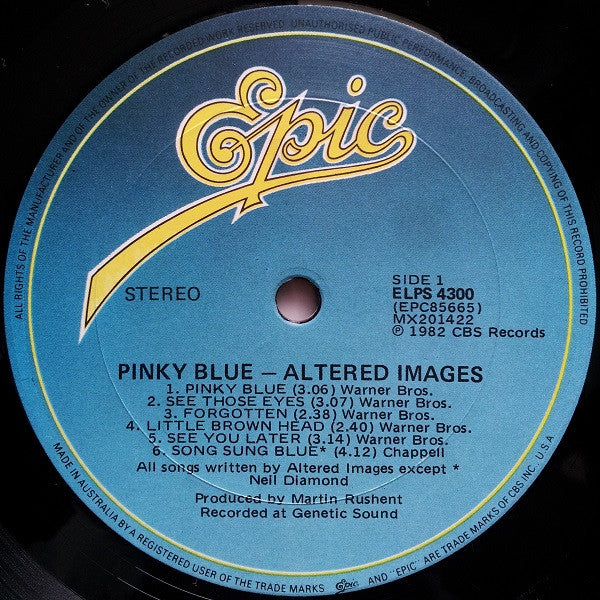 Altered Images – Pinky Blue LP vinyl record, image 5 of 6