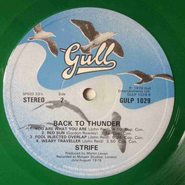Strife – Back To Thunder LP vinyl record, image 6 of 6