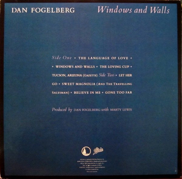 Dan Fogelberg – Windows And Walls LP vinyl record, image 3 of 10