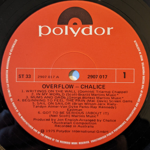 Chalice – Overflow LP vinyl record, image 5 of 6