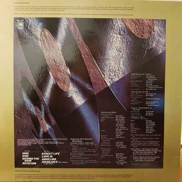 Herb Alpert – Rise LP vinyl record, image 2 of 3