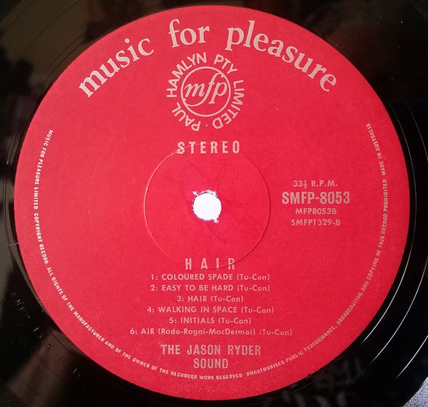 The Jason Ryder Sound – Music From The Sensational Hair LP vinyl record, image 4 of 5