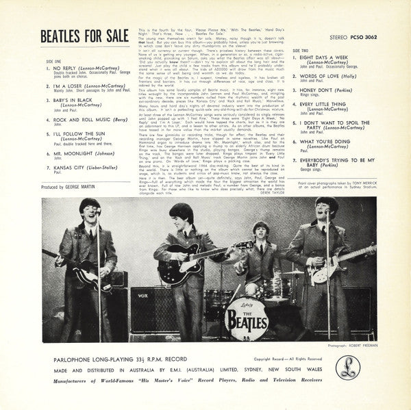 The Beatles – Beatles For Sale LP vinyl record, image 2 of 4